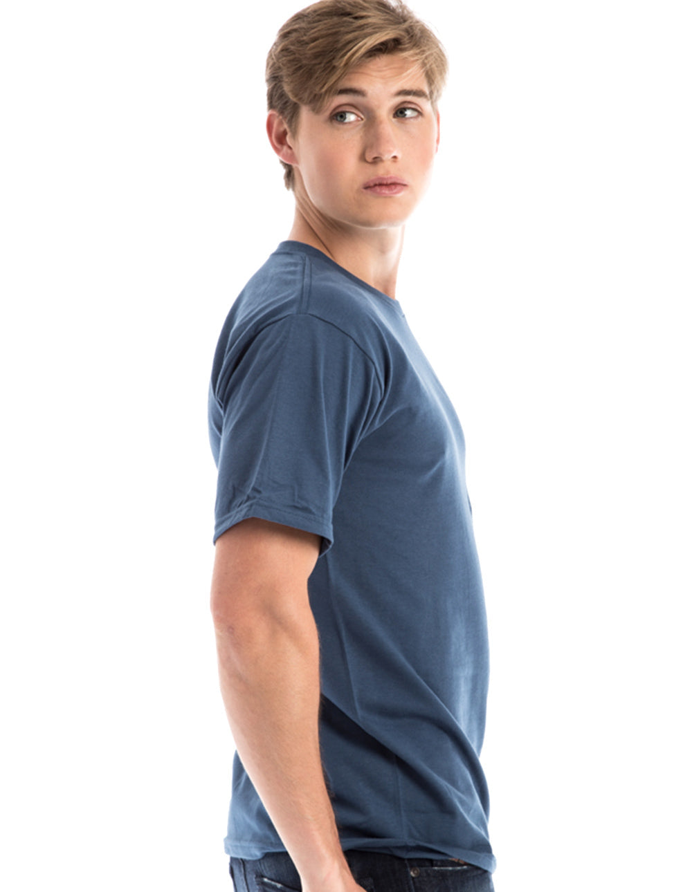 Retro Ring-Spun Crew Neck T-Shirt 2100